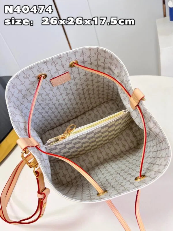 Lou*s Vuitt*n lv neonoe bb lock pattern like auth handbags 26cm - image 3