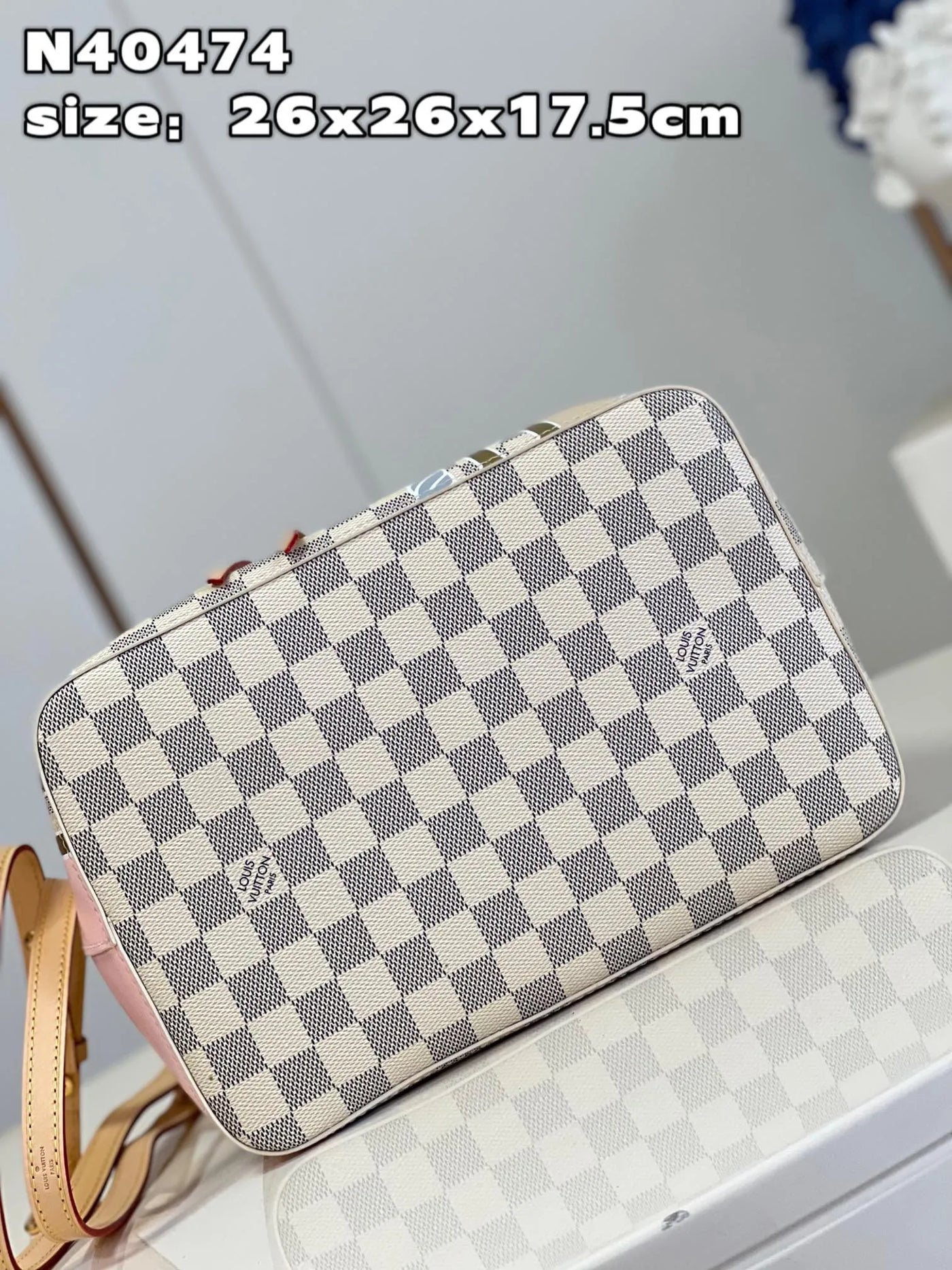 Lou*s Vuitt*n lv neonoe bb lock pattern like auth handbags 26cm - image 4
