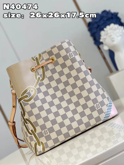 Lou*s Vuitt*n lv neonoe bb lock pattern like auth handbags 26cm - image 7