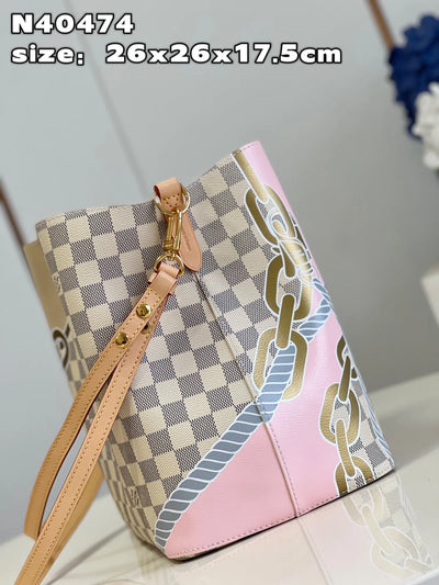 Lou*s Vuitt*n lv neonoe bb lock pattern like auth handbags 26cm - image 8