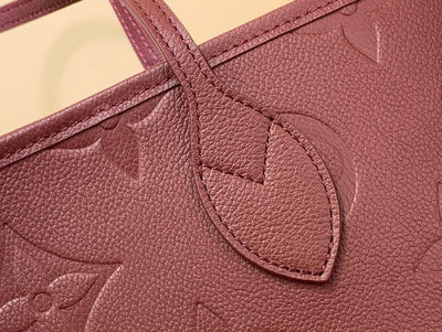 Lou*s Vuitt*n lv never full plum red handbags 32x29x17cm - image 4
