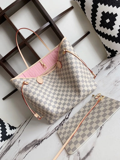 Lou*s Vuitt*n lv neverfull handbags caro pattern 32x29x17cm - image 2