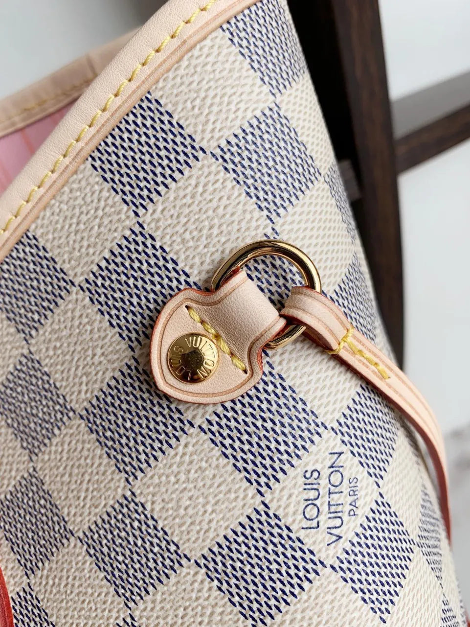 Lou*s Vuitt*n lv neverfull handbags caro pattern 32x29x17cm - image 5