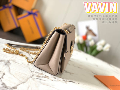 Lou*s Vuitt*n lv vavin super high quality brown women’s handbag with sunken monogram pattern 25x18x10cm - image 8