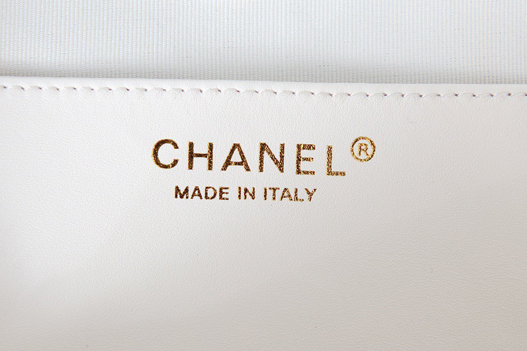 Chan*l the one like auth handbags smooth leather heart-pattern milk lock gold 16.5x18x6.5cm - image 5