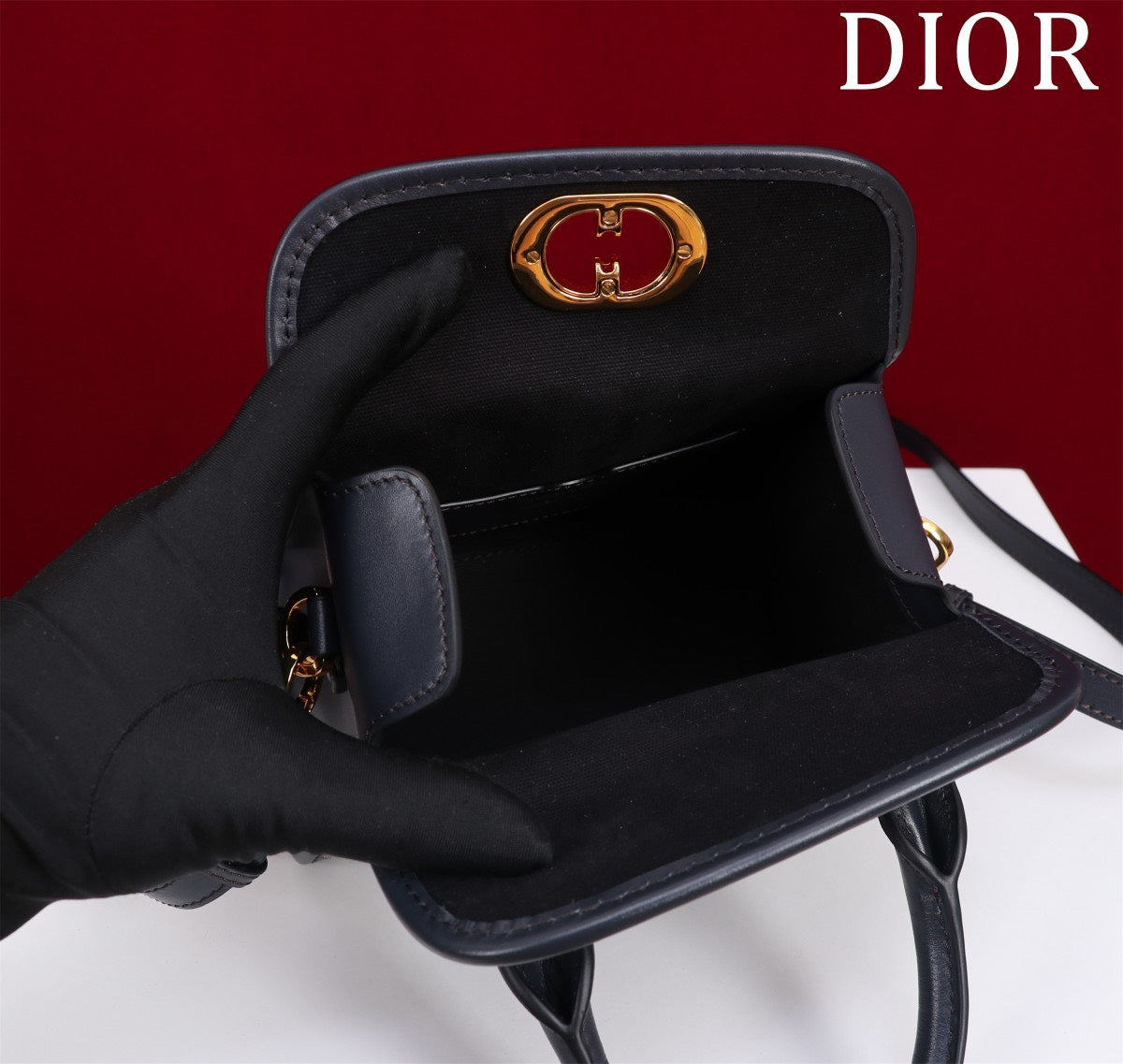 Di*r 30 montaigne women’s handbag oblique fabric 18.5x16x10cm - image 4
