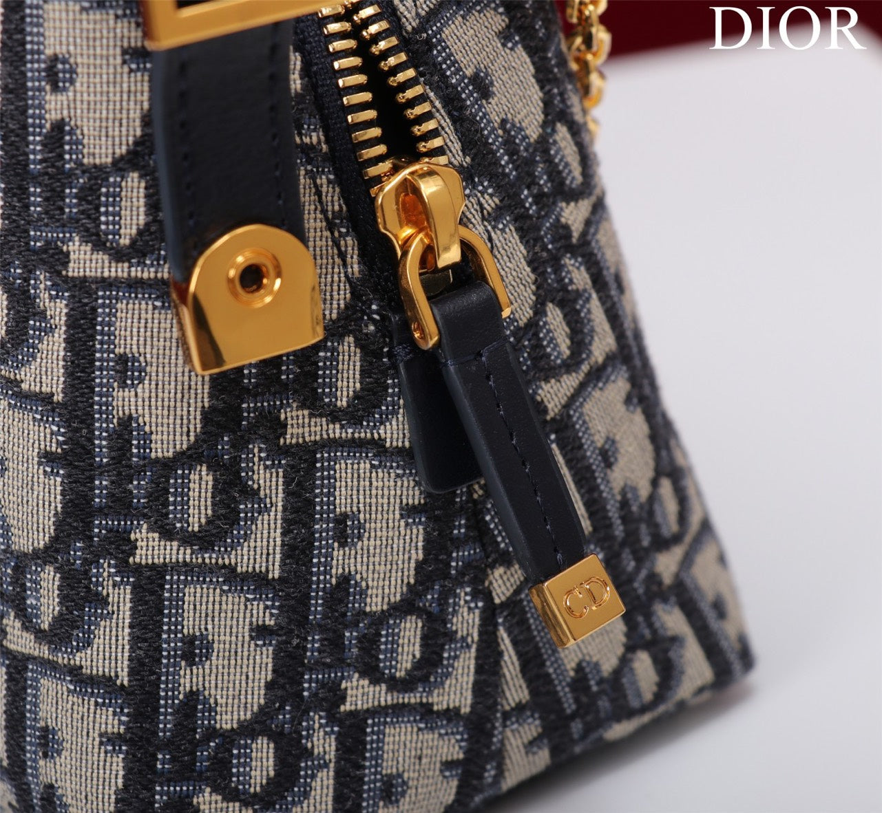 Di*r plaid women’s handbag, glossy leather, replica 11 high quality 20cm - image 4