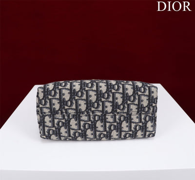Di*r plaid women’s handbag, glossy leather, replica 11 high quality 20cm - image 5