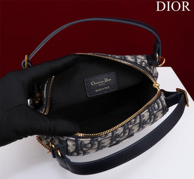 Di*r plaid women’s handbag, glossy leather, replica 11 high quality 20cm - image 7