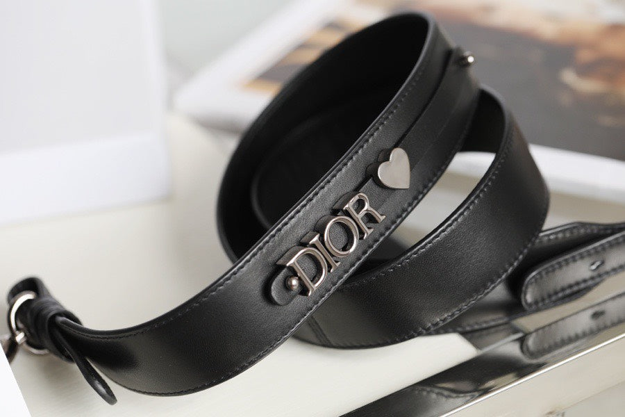 Di*r my lady like auth women’s handbag black silver lock 20x16cm - image 2