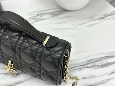 Di*r women’s super handbag black crossbody bag 21×11.5cm - image 4