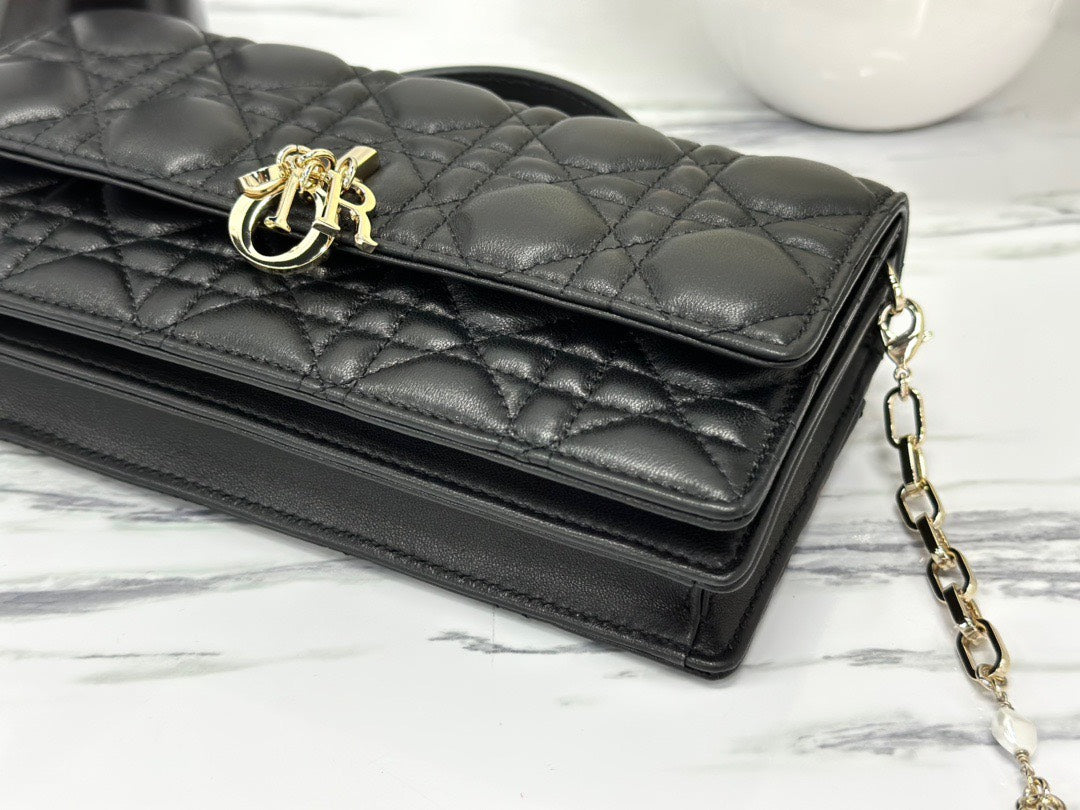 Di*r women’s super handbag black crossbody bag 21×11.5cm - image 7