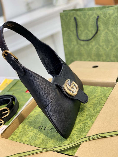 Guc*i like auth women’s handbag black 28cm - image 4