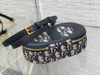 Di*r branded women’s handbag with crossbody strap 18x6cm - image 5