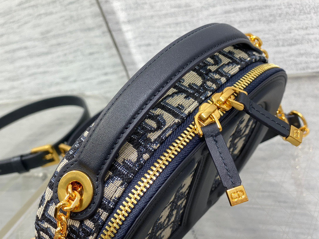 Di*r branded women’s handbag with crossbody strap 18x6cm - image 6