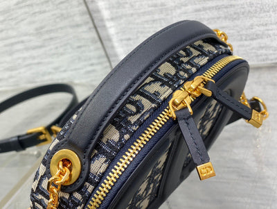 Di*r branded women’s handbag with crossbody strap 18x6cm - image 6