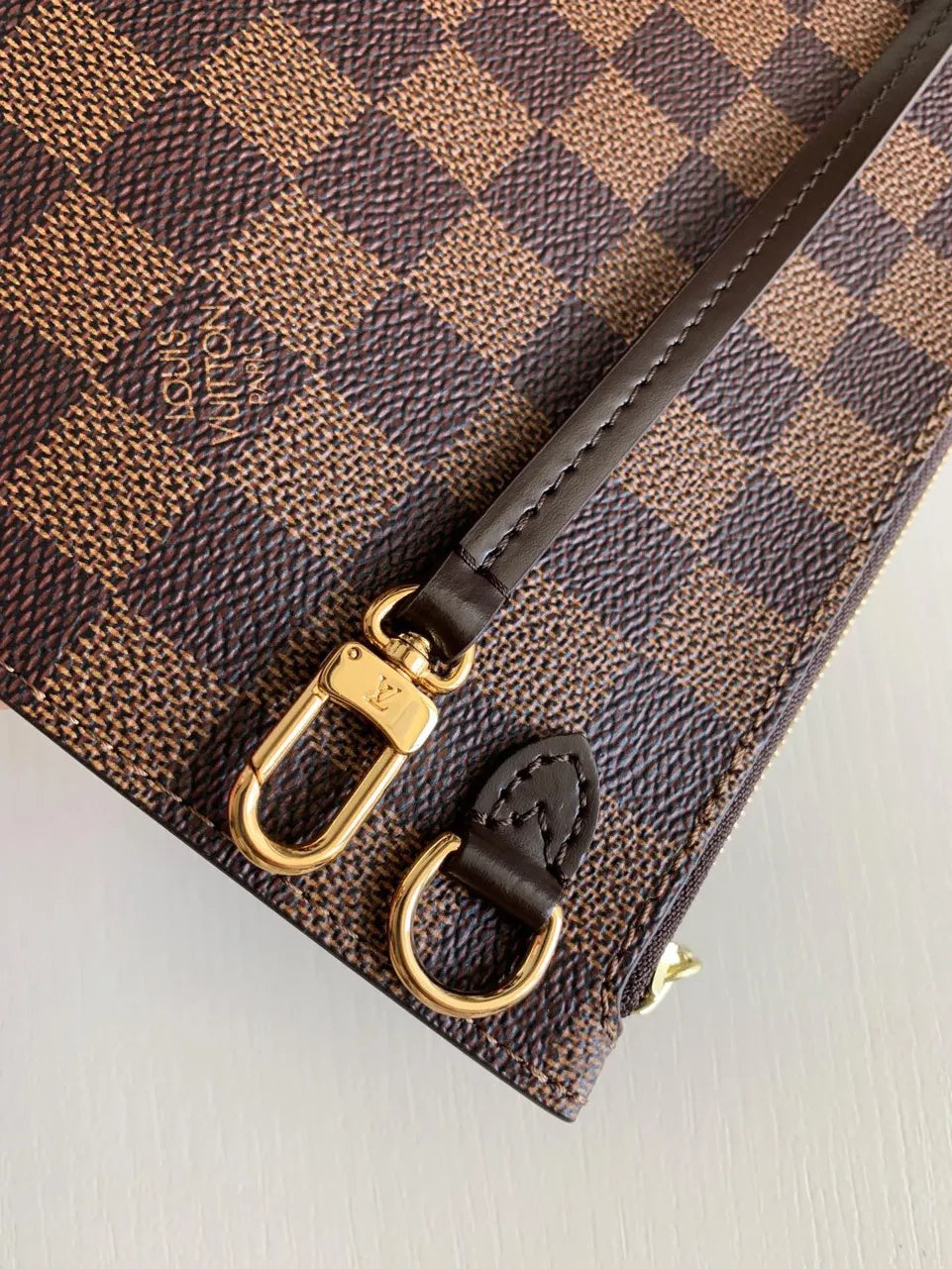 Lou*s Vuitt*n lv neverfull like auth handbags brown pattern 32x29x17cm - image 4