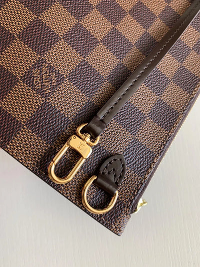 Lou*s Vuitt*n lv neverfull like auth handbags brown pattern 32x29x17cm - image 4