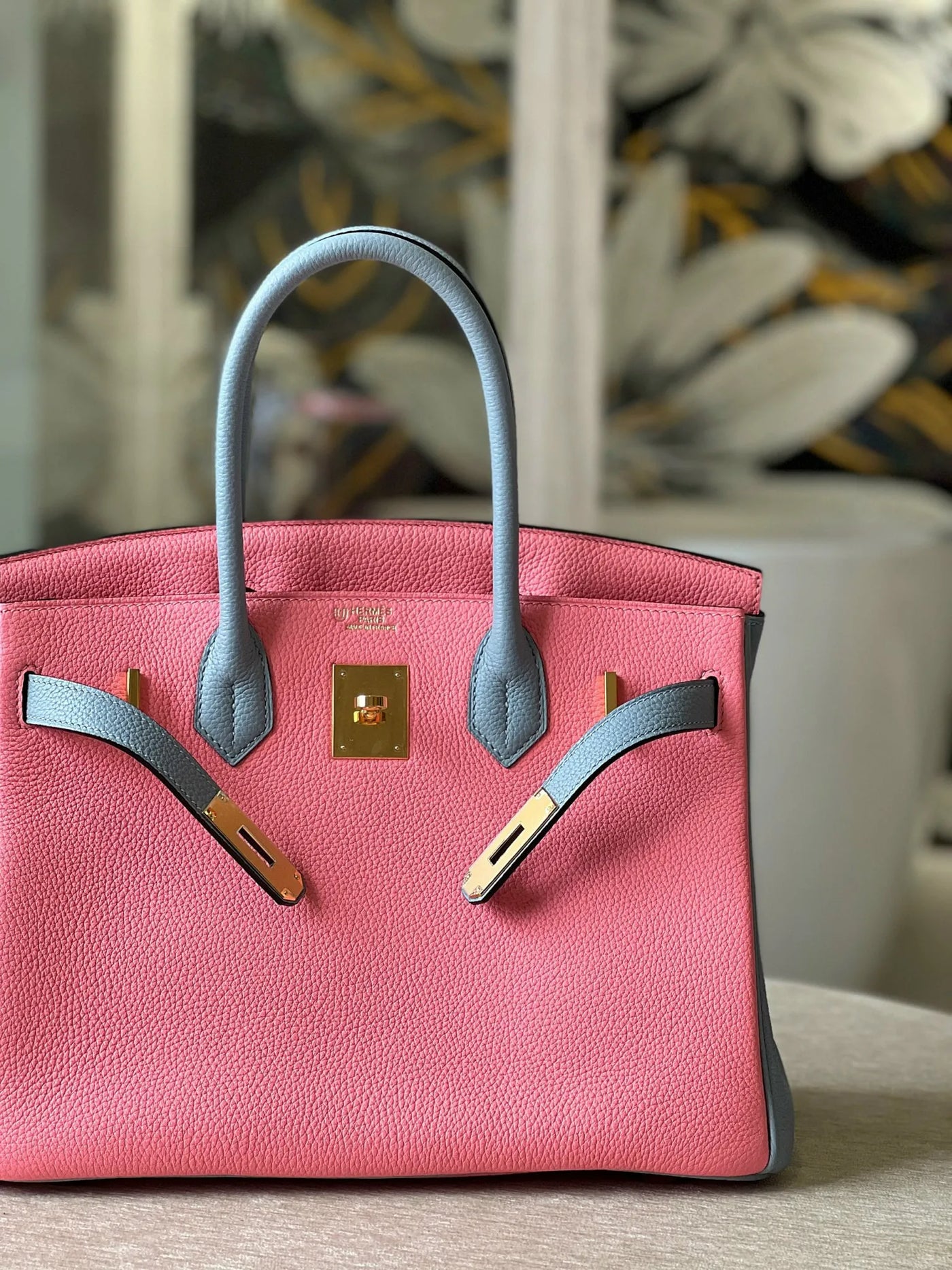 Herm*s birkin 30 togo ghw replica 11 handbags pink with lock gold 30cm - image 7