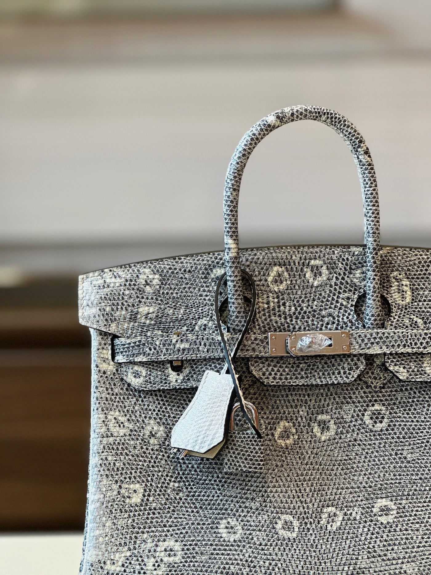Herm*s constance omber lizard like auth with lizard skin handbags 25cm - image 5