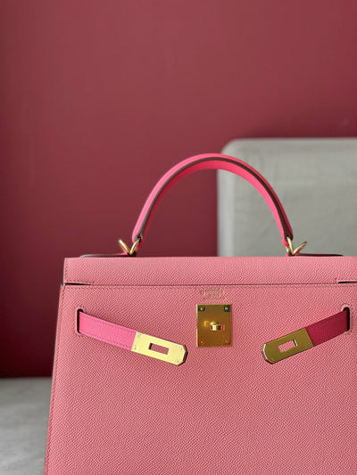 Herm*s kelly woman’s handbags full box lock gold 28cm - image 2
