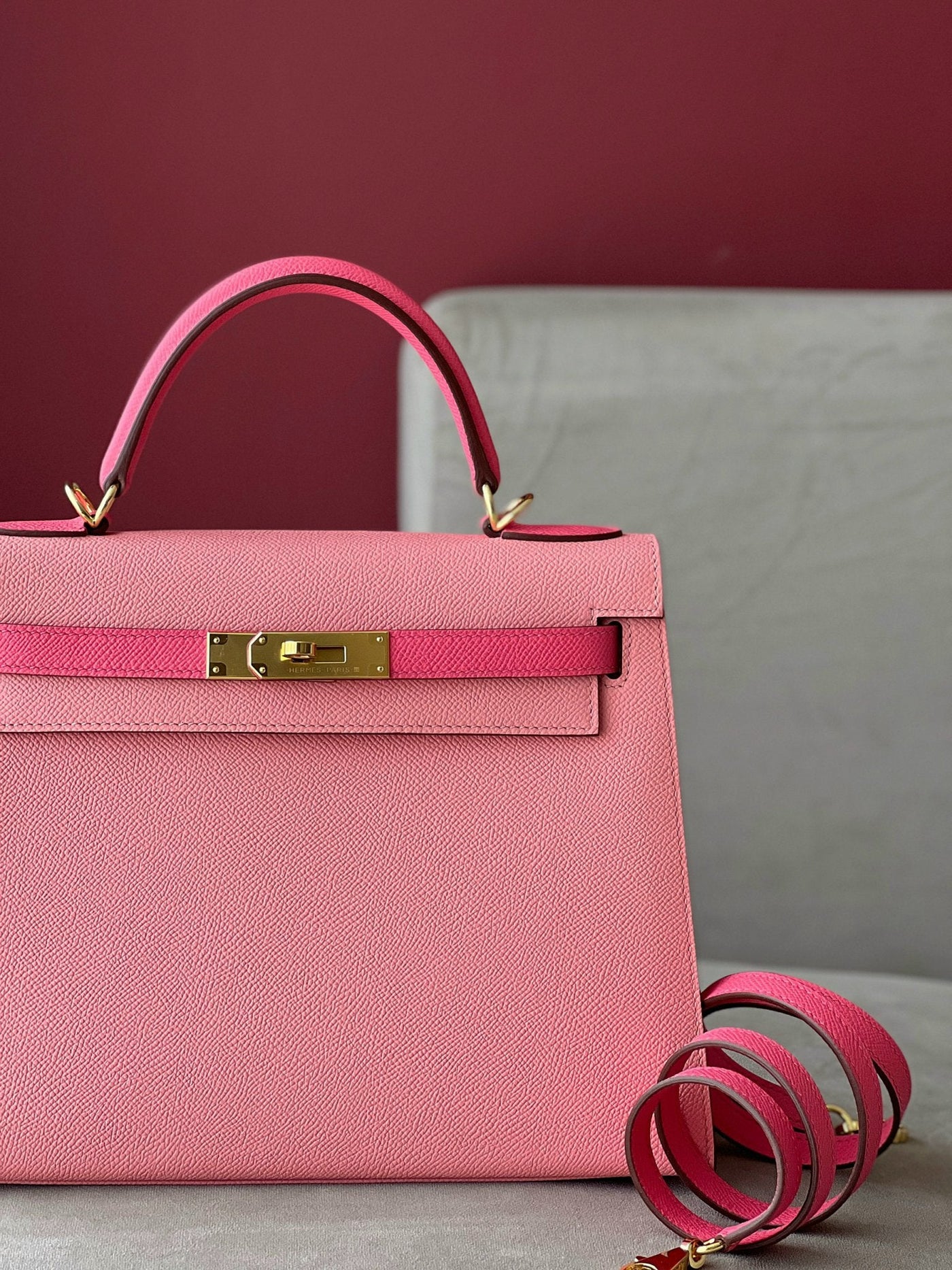 Herm*s kelly woman’s handbags full box lock gold 28cm - image 6