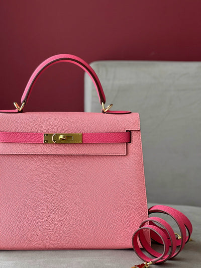 Herm*s kelly woman’s handbags full box lock gold 28cm - image 6