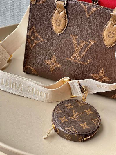 Lou*s Vuitt*n lv on the go like auth handbags lv pattern 25x19x11.5cm - image 6