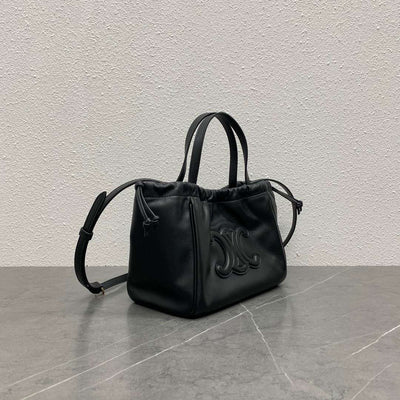 Cel*ne cabas black handbag soft leather 22x17x15cm - image 2