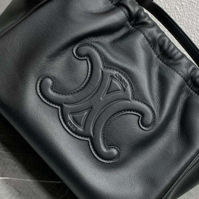 Cel*ne cabas black handbag soft leather 22x17x15cm - image 6