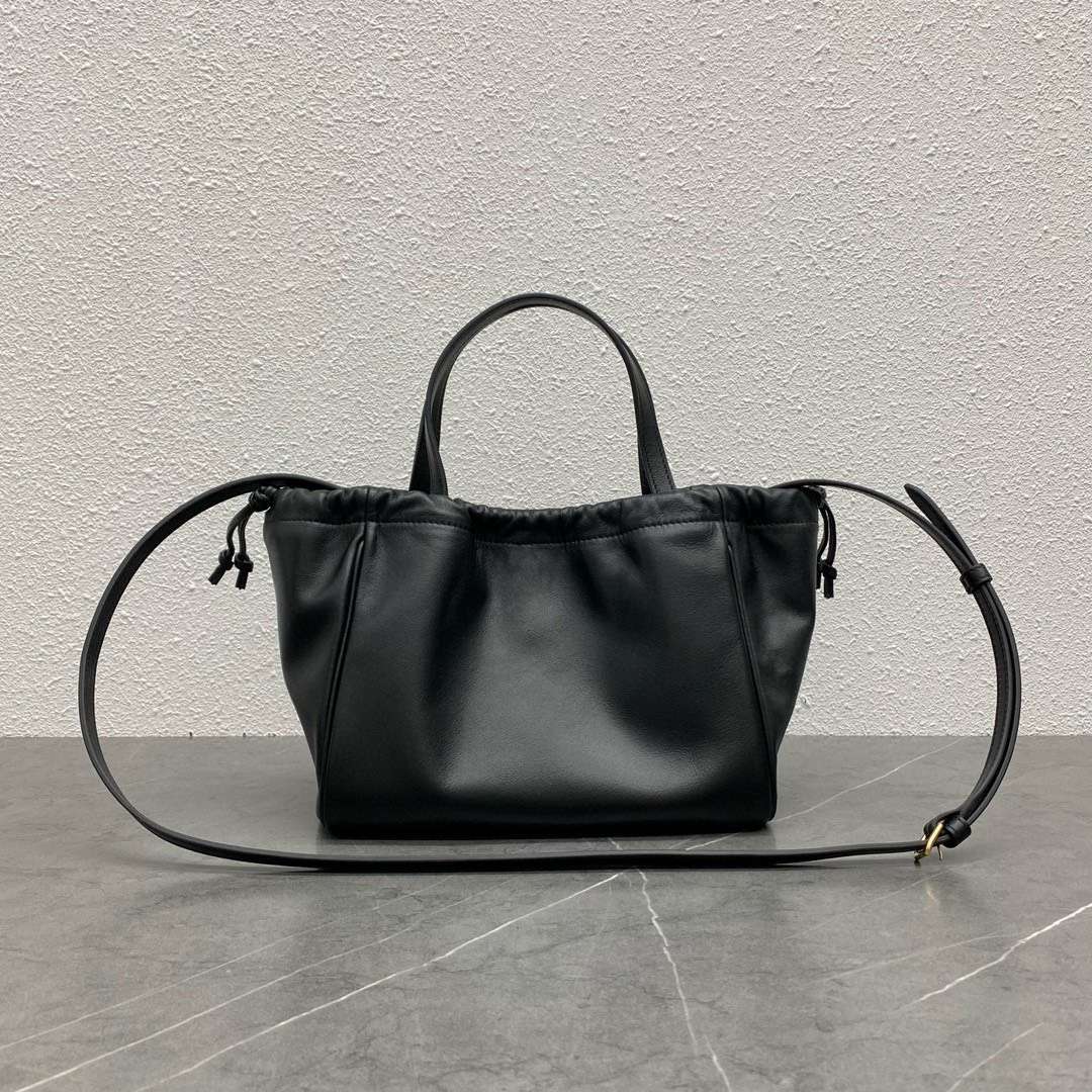 Cel*ne cabas black handbag soft leather 22x17x15cm - image 7