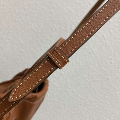 Cel*ne cabas brown soft leather 22x17x15cm - image 5