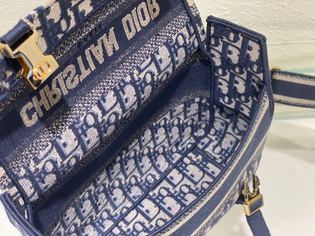 Di*r camp women’s super premium handbag canvas pattern 25x15x8cm - image 6