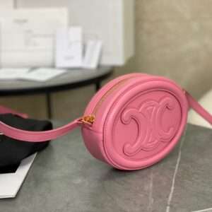 Cel*ne mini handbag pink smooth leather 16×12.5x4cm - image 3