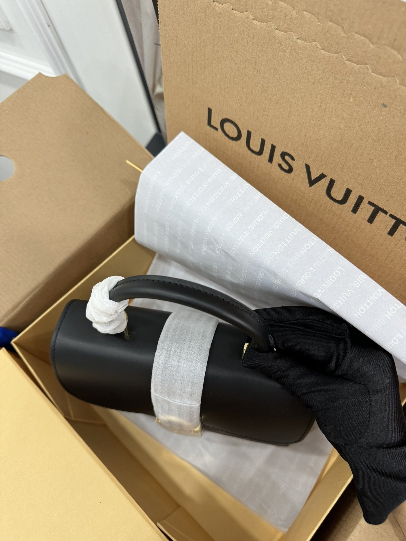 Lou*s Vuitt*n lv locky bb monogram mix black brown handbags 20×7.5x16cm - image 3