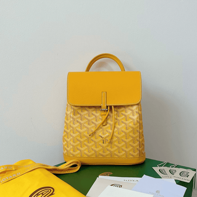 Goya*d mini backpack yellow monogram pattern 23x19cm - main image