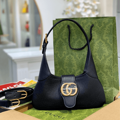 Guc*i like auth women’s handbag black 28cm - main image