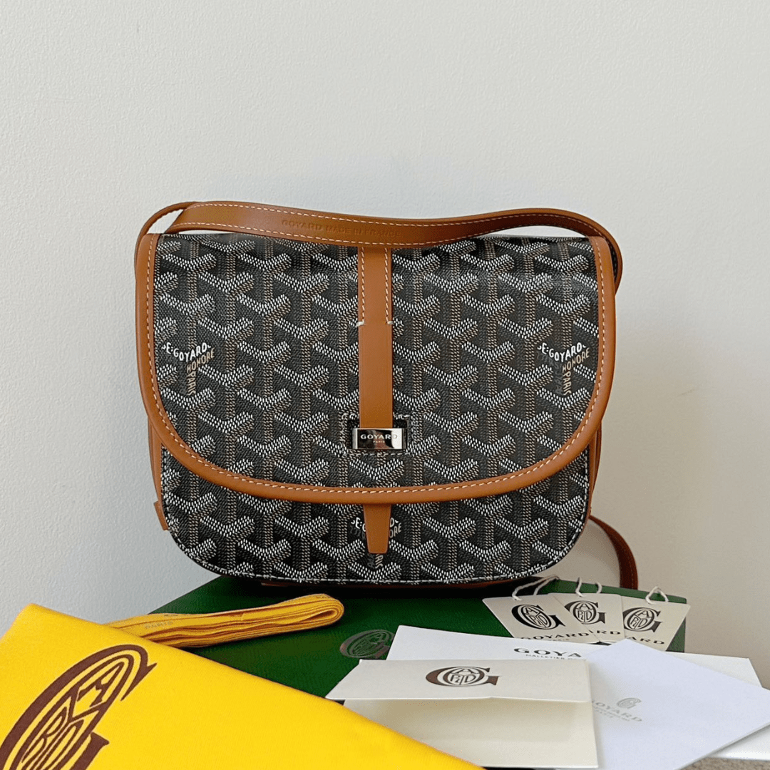 Goya*d super premium women’s handbag orange leather pattern 22x16x7cm - main image