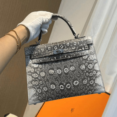 Herm*s birkin lizard skin hand sewing like auth handbags 25cm - main image
