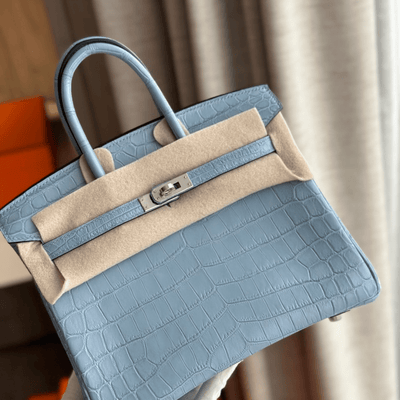 Herm*s birkin like auth hand sewing imported leather handbags 25cm - main image