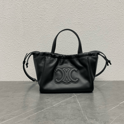 Cel*ne cabas black handbag soft leather 22x17x15cm - main image