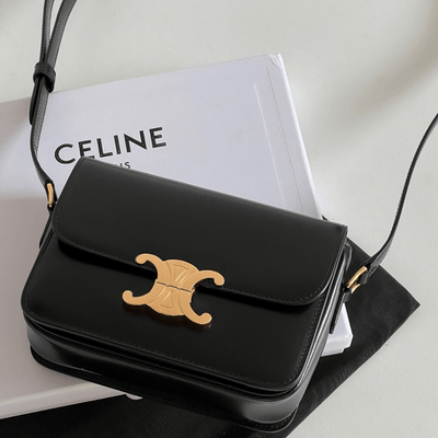 Cel*ne mini bag black handbag smooth leather 19cm - main image