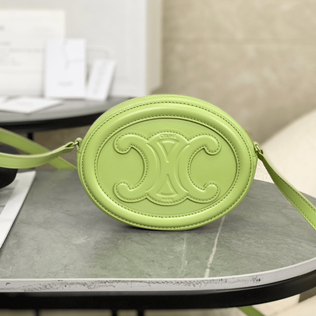 Cel*ne mini handbag replica 11 green smooth leather 16×12.5x4cm - main image