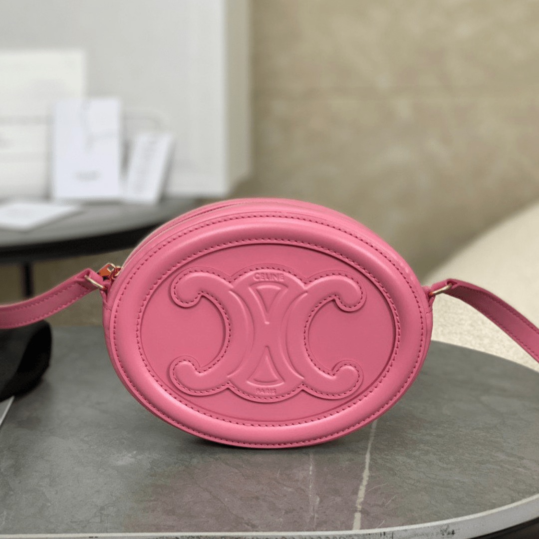 Cel*ne mini handbag pink smooth leather 16×12.5x4cm - main image