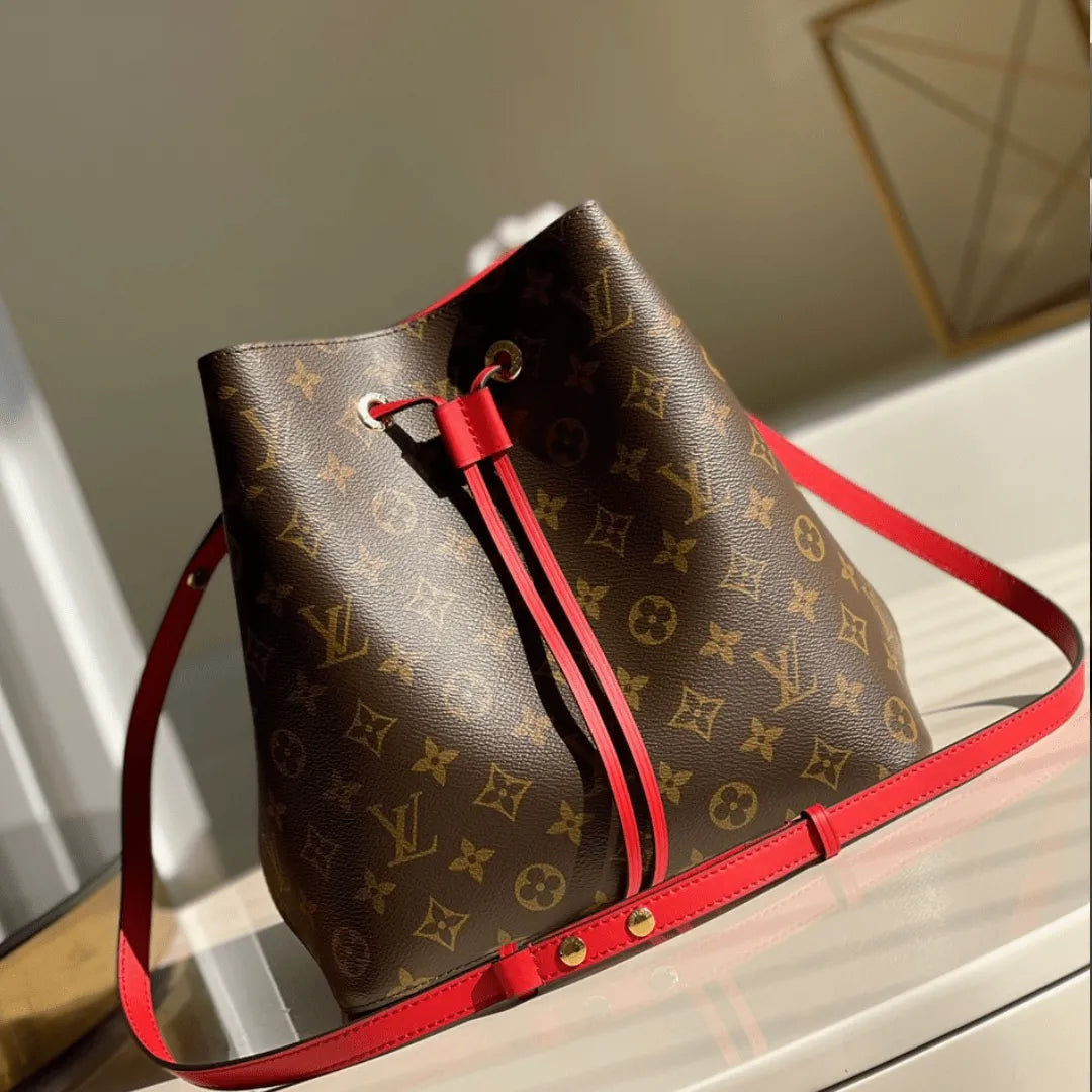 Lou*s Vuitt*n lv neonoe handle red handbags monogram 26x22x27cm - main image