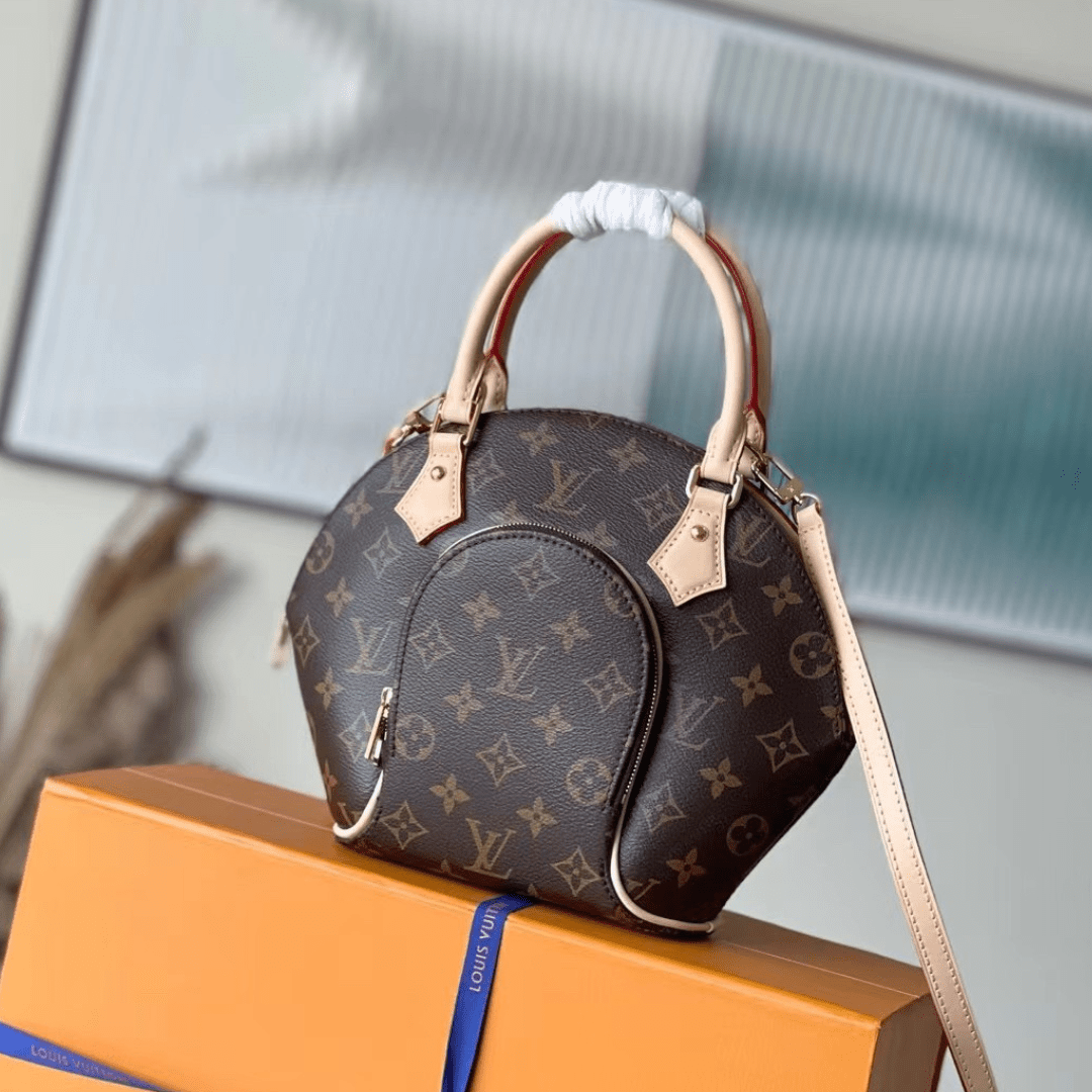 Lou*s Vuitt*n ellipse bb monogram handle white milk handbags 28x21x8cm - main image