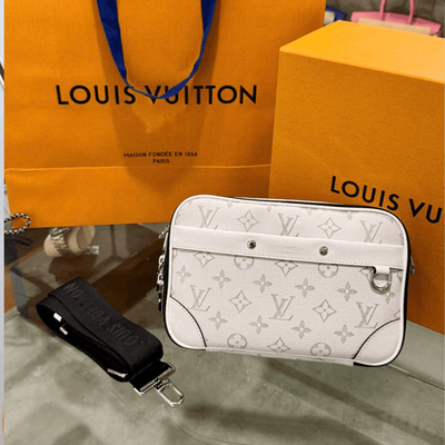 Lou*s Vuitt*n lv alpha monogram white handbag 24x16x8cm - main image