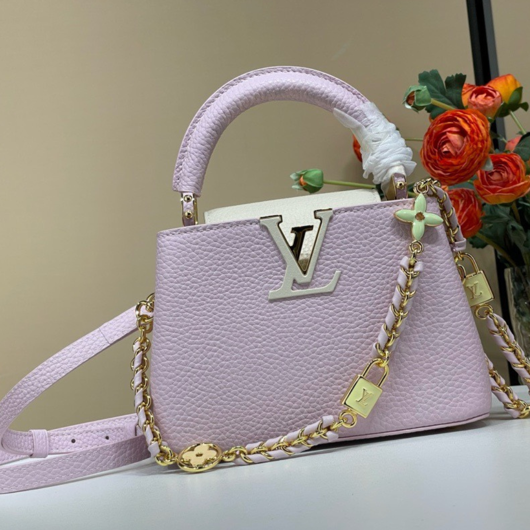 Lou*s Vuitt*n lv capucines like auth handbags purple woman’s 21x14x8cm - main image