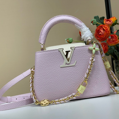 Lou*s Vuitt*n lv capucines like auth handbags purple woman’s 21x14x8cm - main image