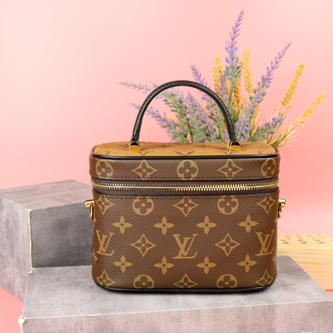 Lou*s Vuitt*n lv clutch box bag replica 11 brown 19x13x10cm - main image